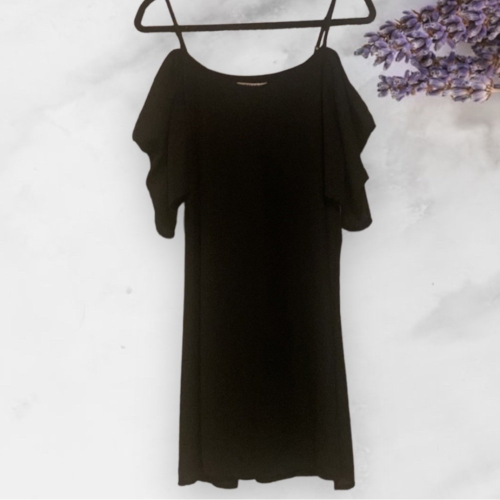 New Cold Shoulder Little Black Dress
